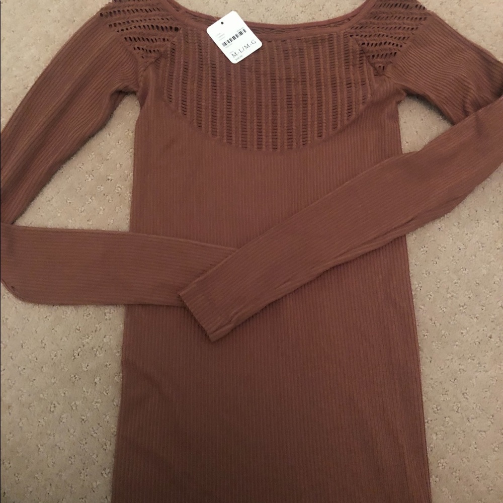 Free people tan shirt